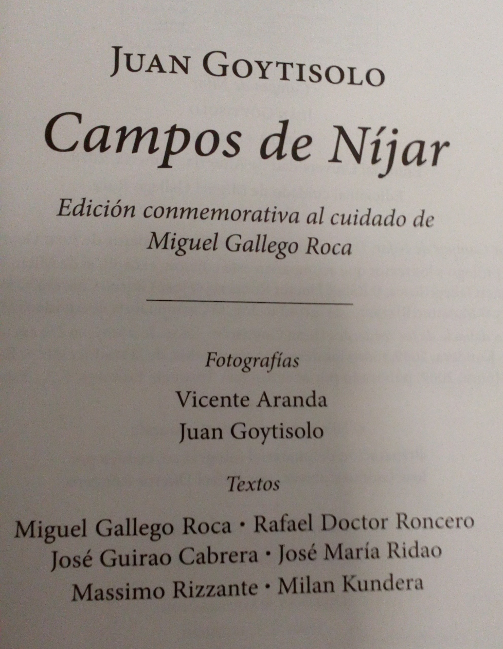 Campos de Nijar. Edicin conmemorativa 2018