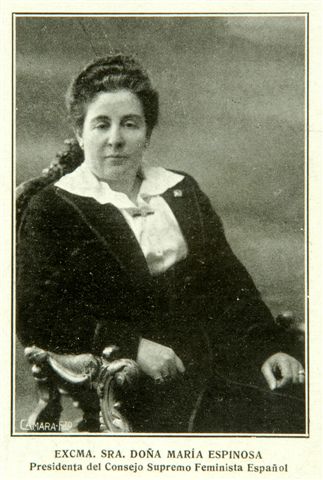 Espinosa de los Monteros. Presidenta del Consejo Supremo Feminista Espaol