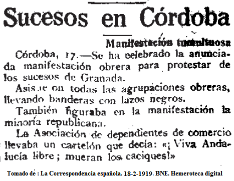 Crdoba 17 de febrero de 1919